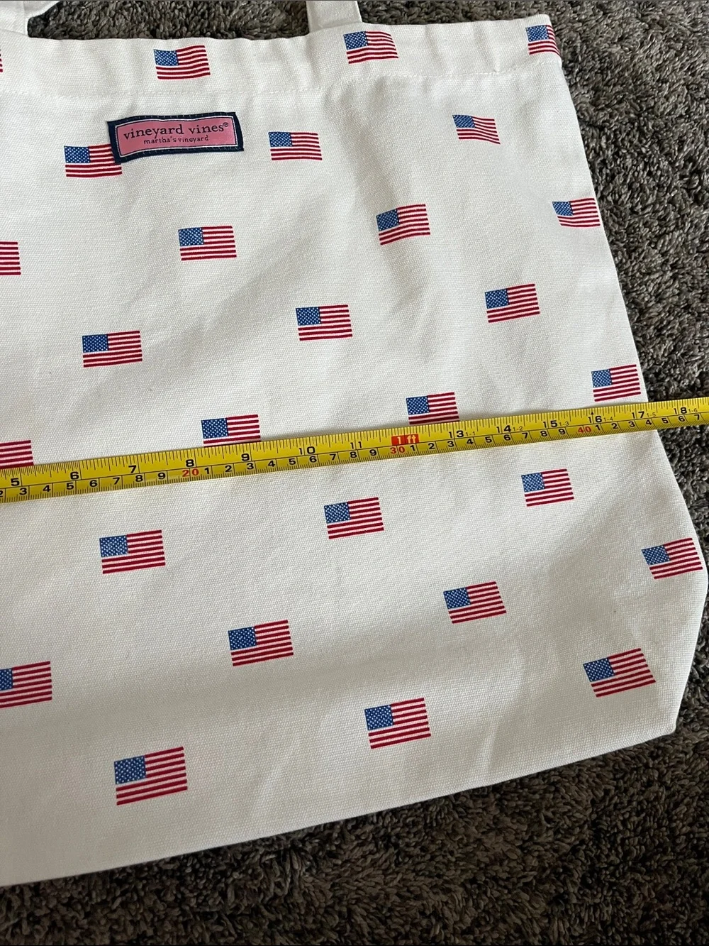 Vineyard Vines flag tote. Like new.